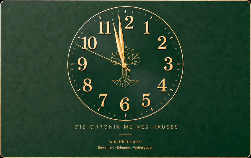 Gebäudepass-Karte Vorderseite — Die Chronik meines Hauses